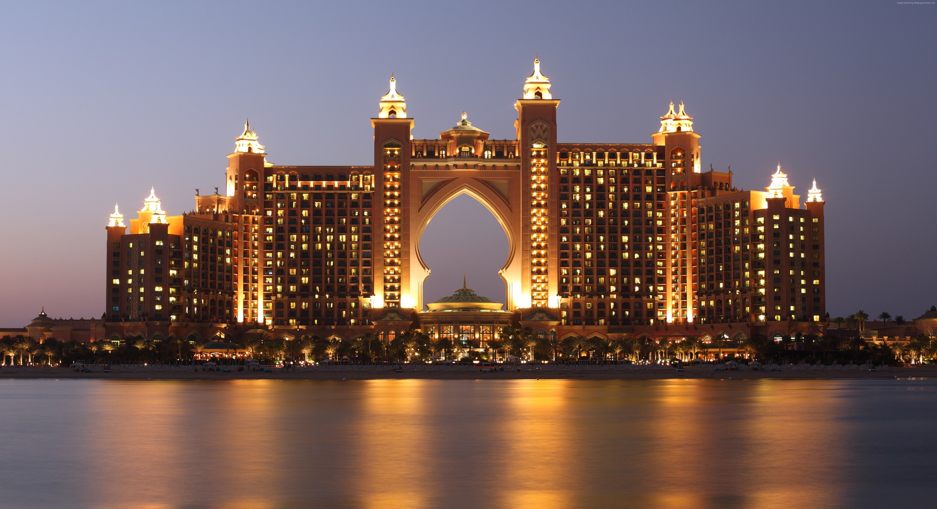 Dubai.  The Palm hotel