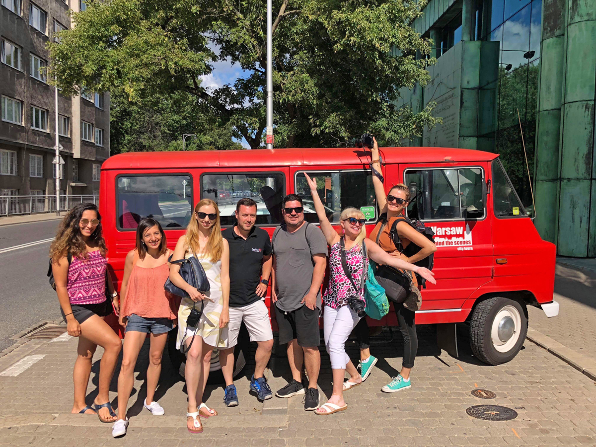 Warsaw travel companions. Photo: Patti Morrow