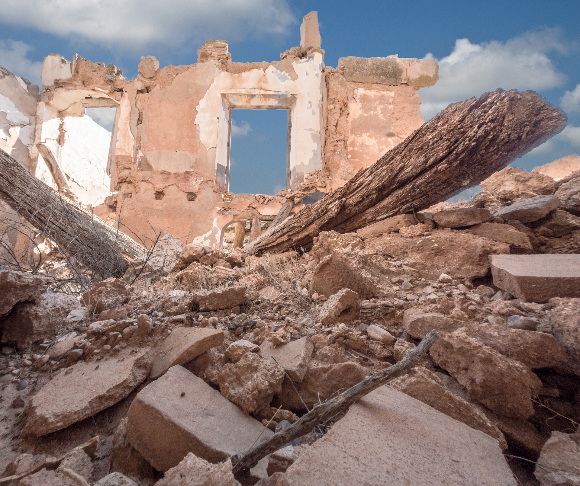 Devastation from war in Syria