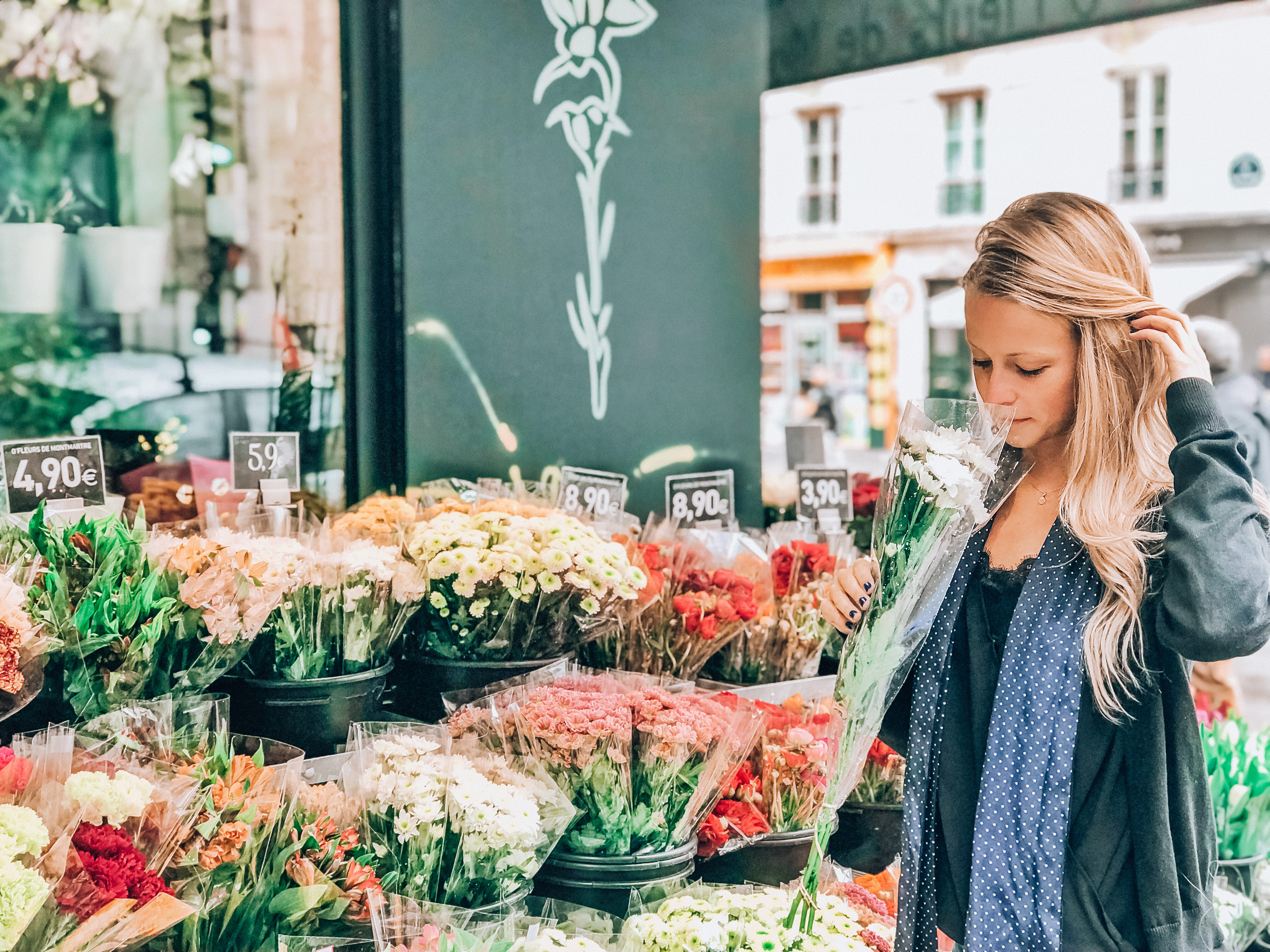 Flower shop, Montmartre. Photo: Kellie Paxian (pictured here)