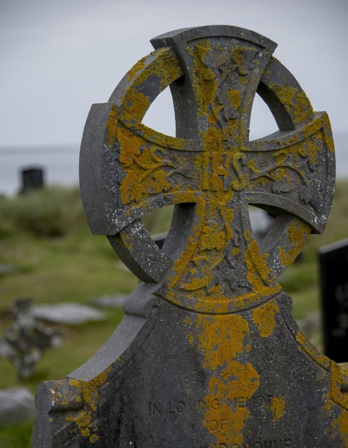 Aran Island Celtic cross