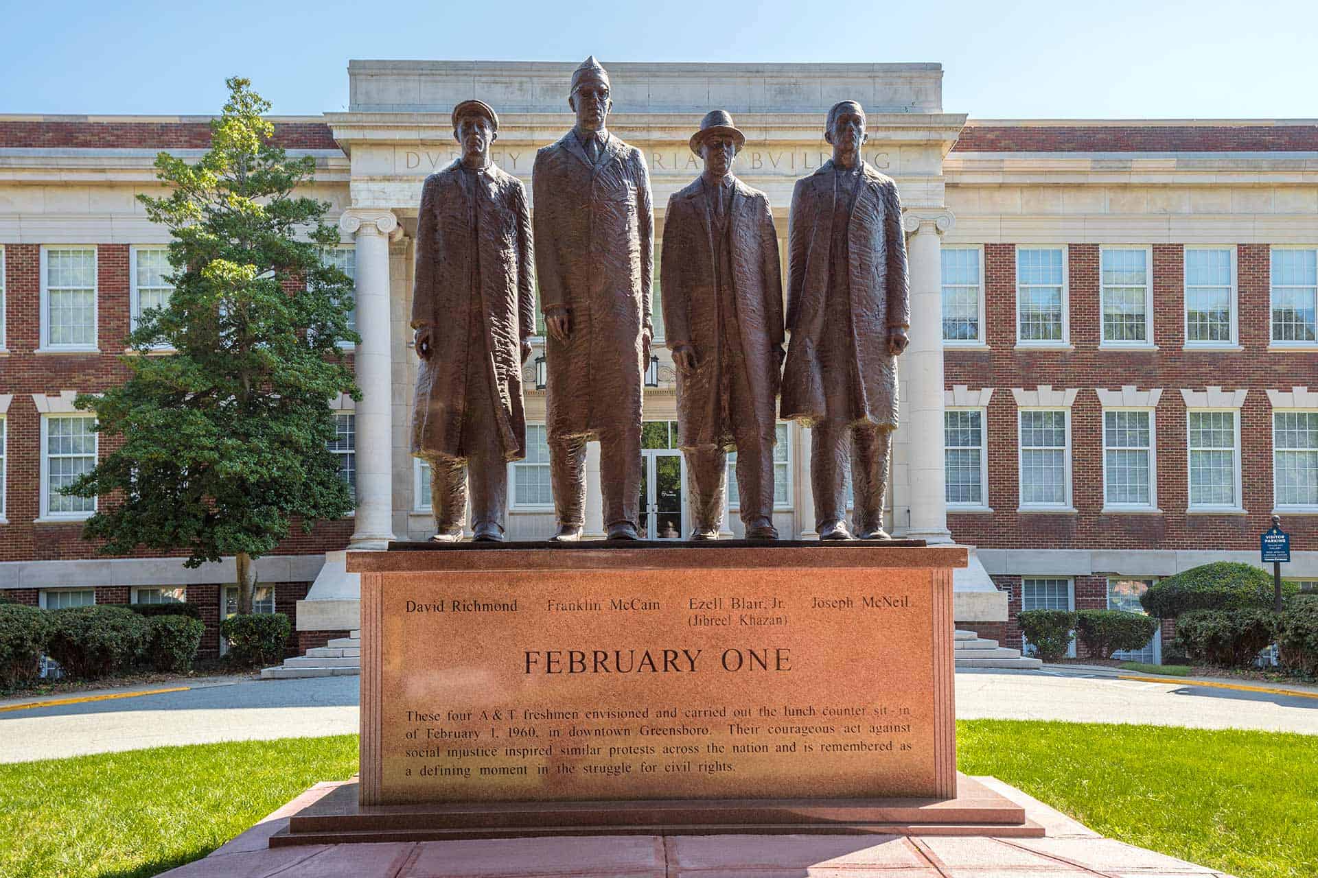 Four in Greensboro NC. Photo courtesy of Civil Rights Trail